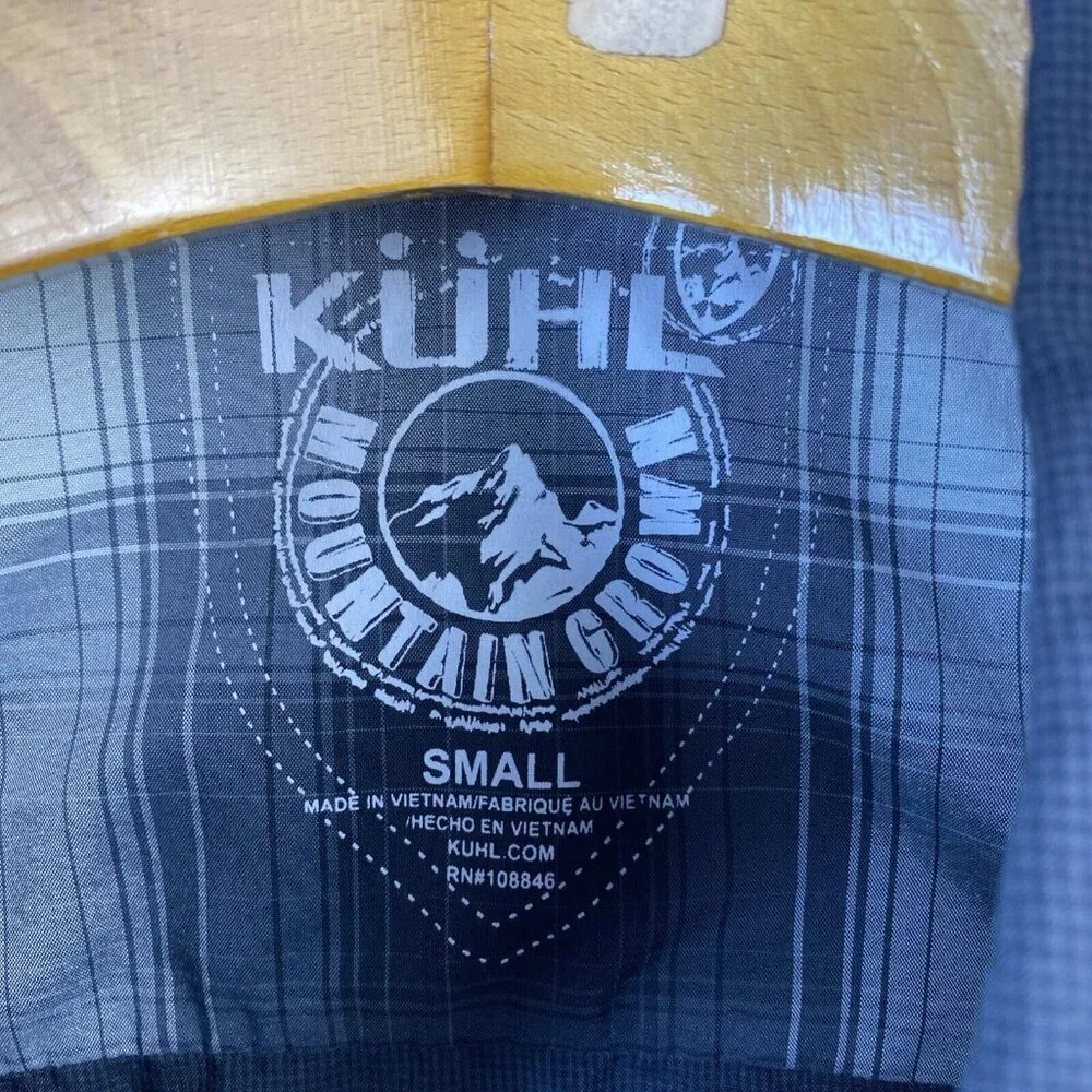 Kuhl Snap Close Shirt Womens Small Grey Short Sleeve Pockets Small Run In Fabric - Picture 4 of 12